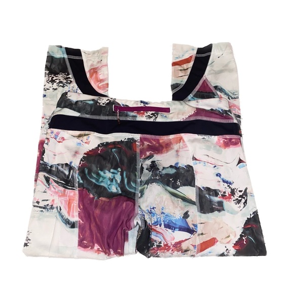 Lululemon High Times Full On Luon Pigment Wave Multicolor Crop Leggings - Picture 3 of 4